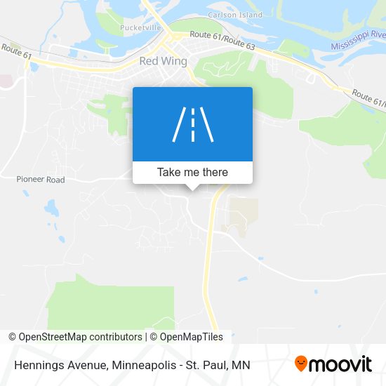 Hennings Avenue map
