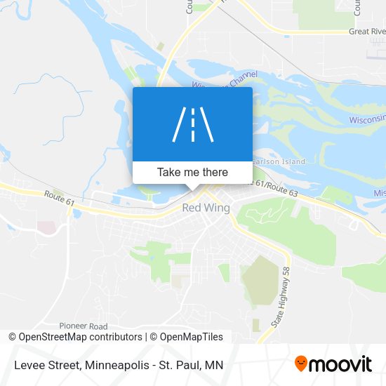 Levee Street map