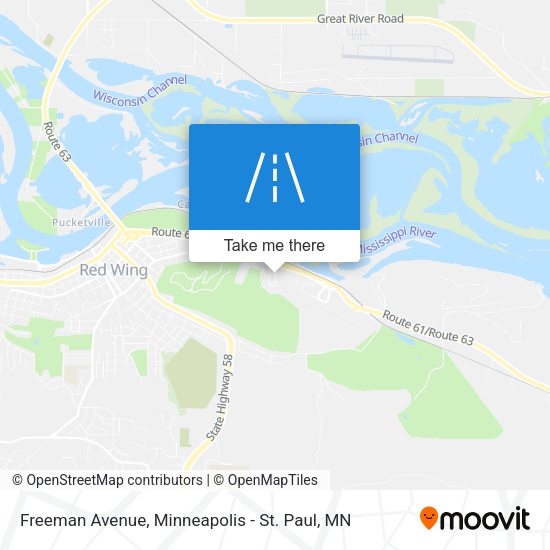 Freeman Avenue map