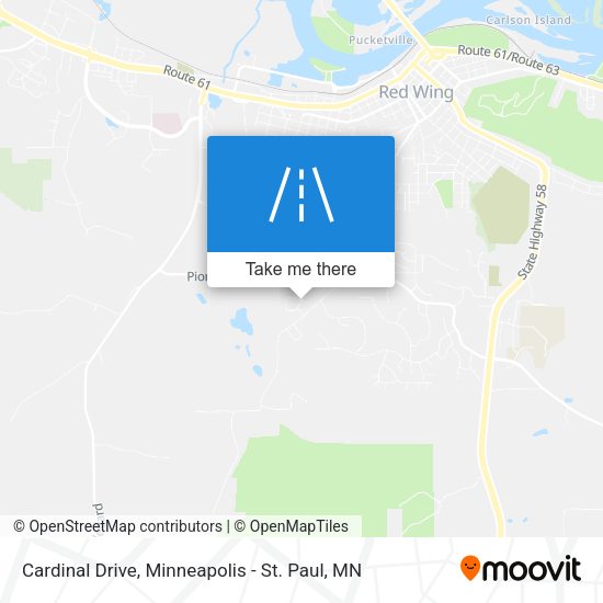 Mapa de Cardinal Drive