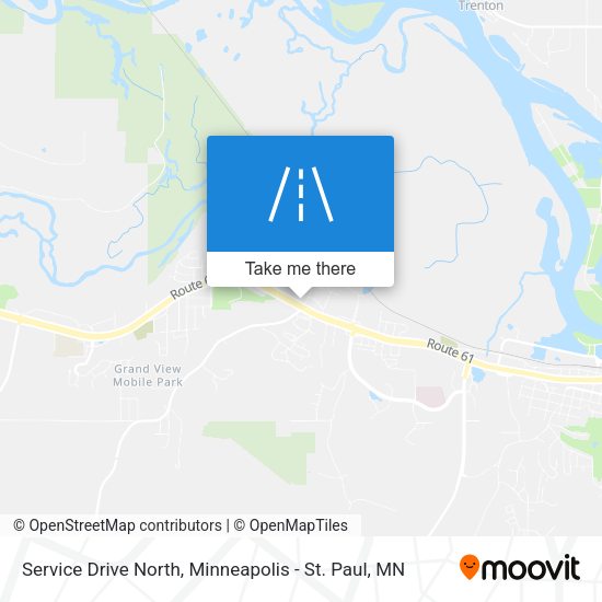 Mapa de Service Drive North