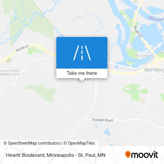 Hewitt Boulevard map