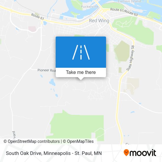 Mapa de South Oak Drive