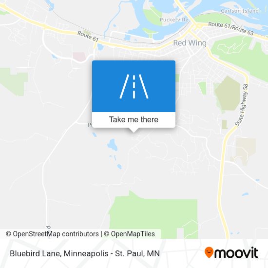 Mapa de Bluebird Lane