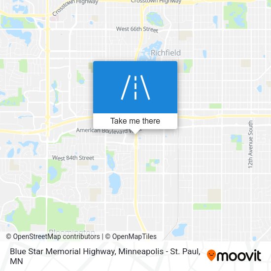 Mapa de Blue Star Memorial Highway