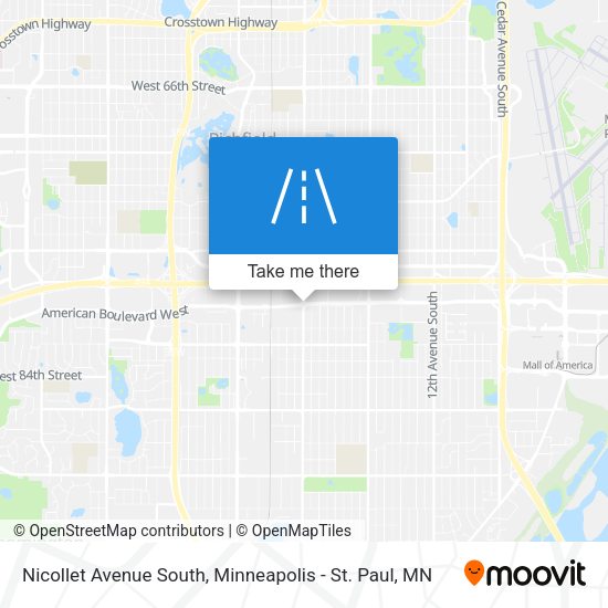 Mapa de Nicollet Avenue South
