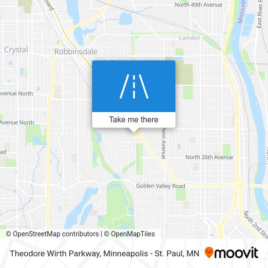 Theodore Wirth Parkway map