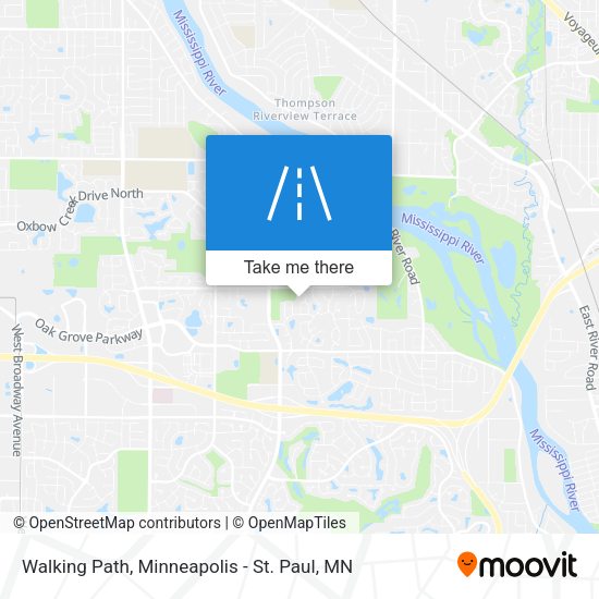Walking Path map