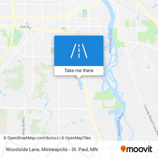Mapa de Woodside Lane