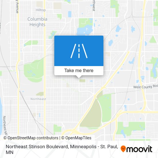 Mapa de Northeast Stinson Boulevard