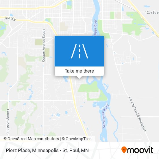 Pierz Place map
