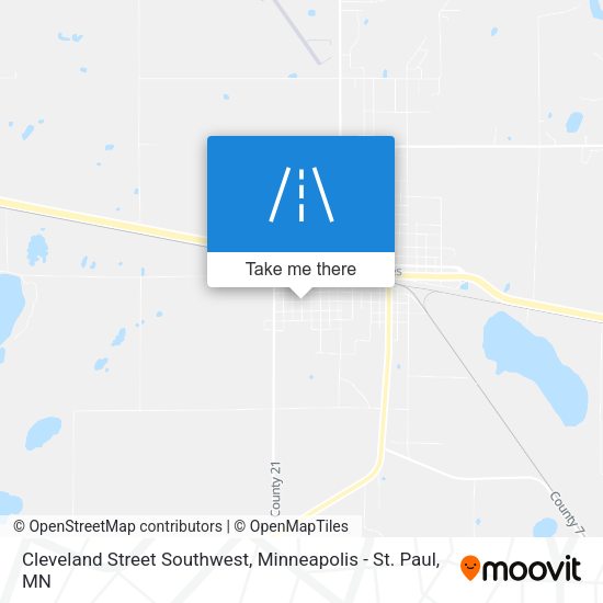 Cleveland Street Southwest map