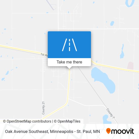 Mapa de Oak Avenue Southeast