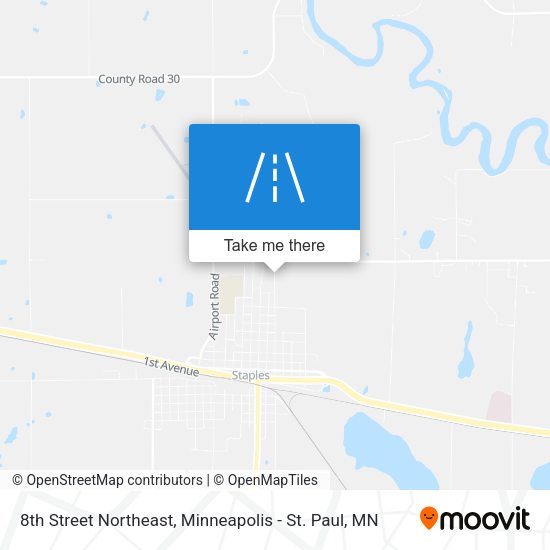 Mapa de 8th Street Northeast
