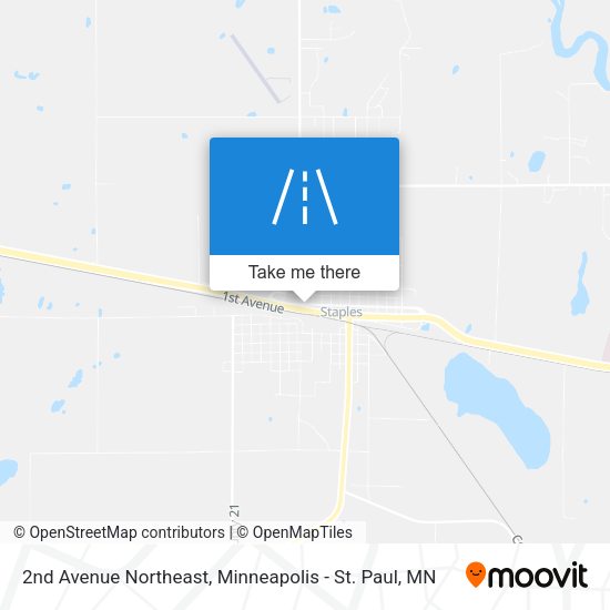 Mapa de 2nd Avenue Northeast