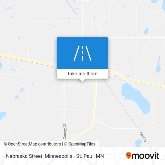 Nebraska Street map