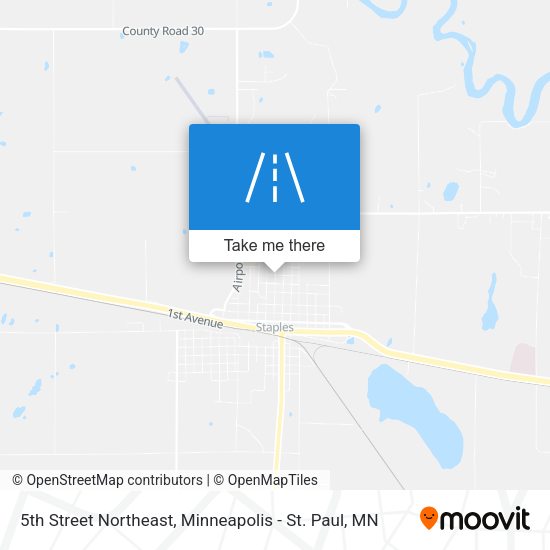 5th Street Northeast map