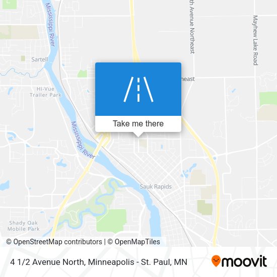 4 1/2 Avenue North map