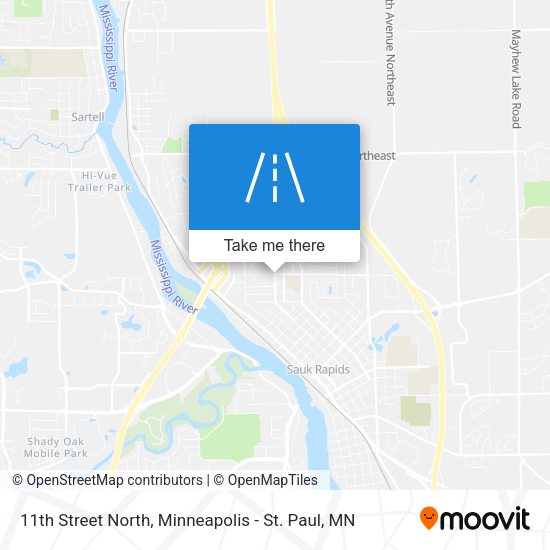 Mapa de 11th Street North