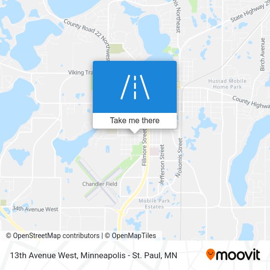 Mapa de 13th Avenue West