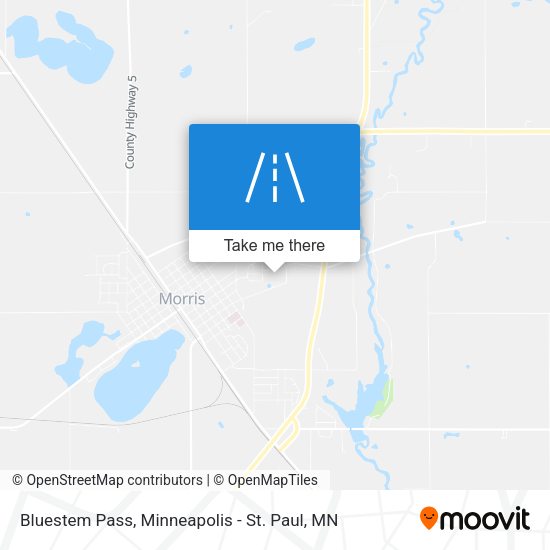 Bluestem Pass map