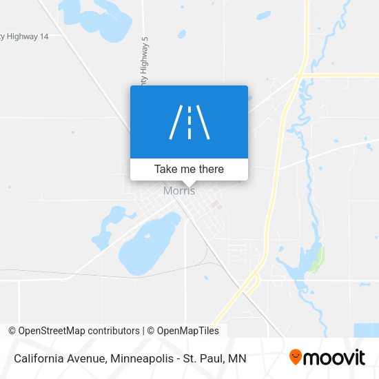 California Avenue map