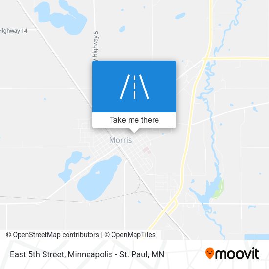 Mapa de East 5th Street