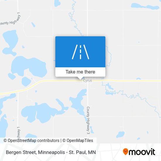 Bergen Street map