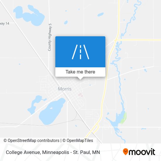 College Avenue map
