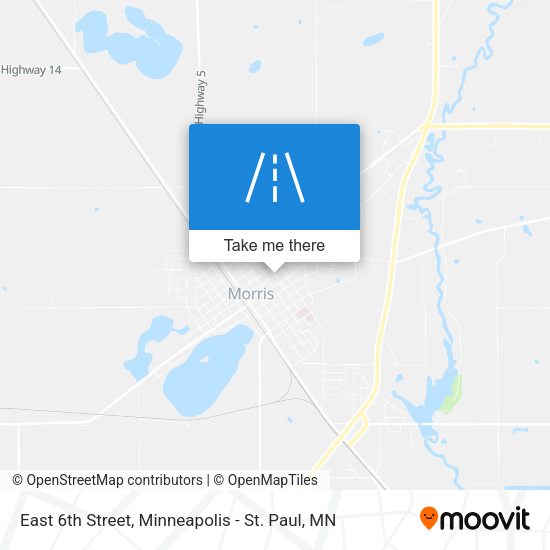 Mapa de East 6th Street