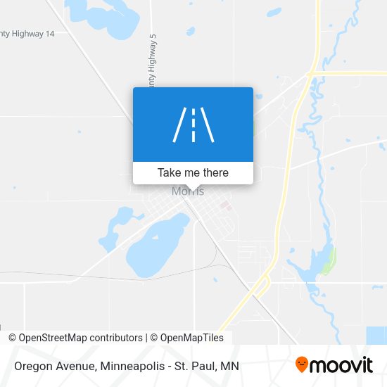 Oregon Avenue map