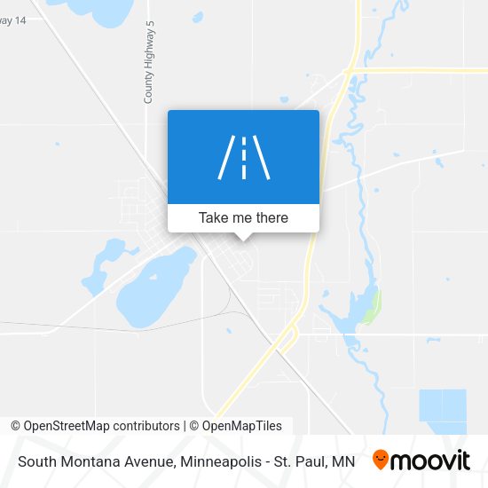 South Montana Avenue map