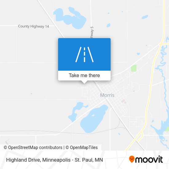 Highland Drive map