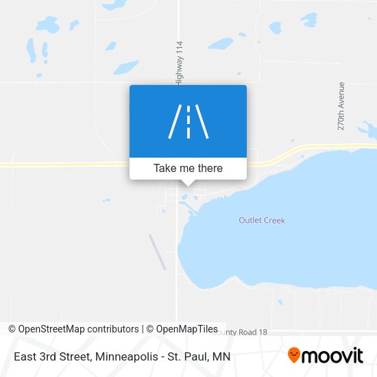 East 3rd Street map