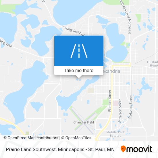 Mapa de Prairie Lane Southwest