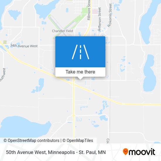 50th Avenue West map