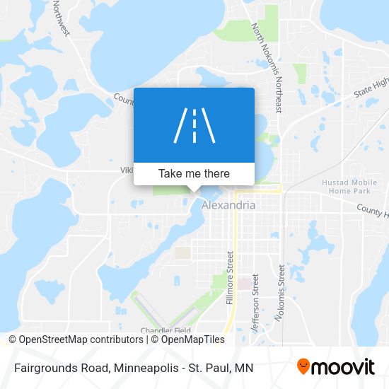 Mapa de Fairgrounds Road