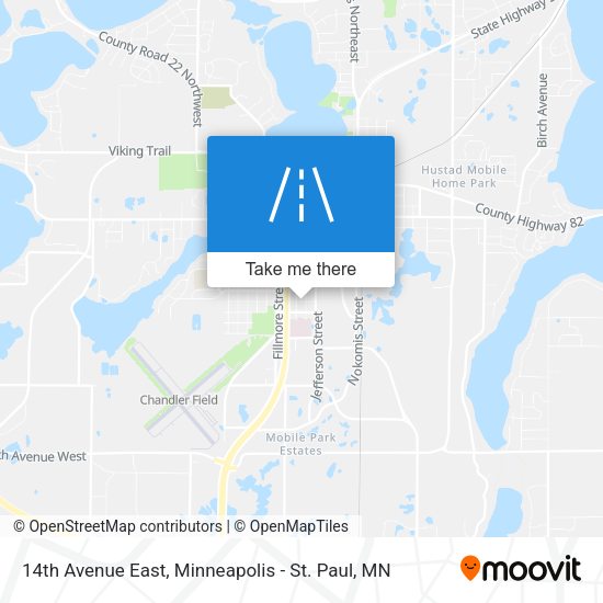 Mapa de 14th Avenue East