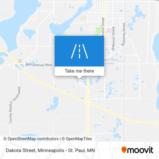 Dakota Street map