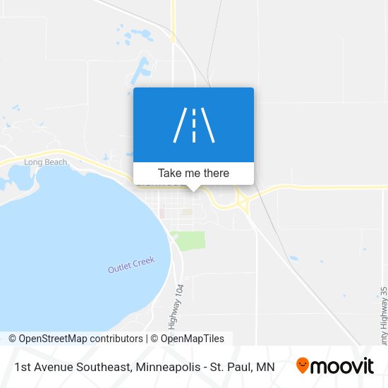 1st Avenue Southeast map