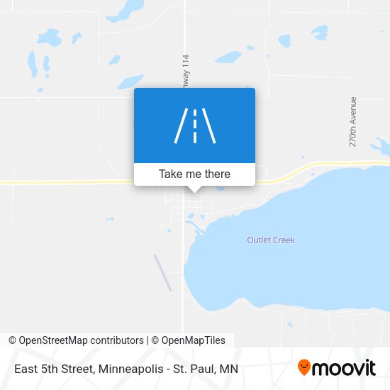 East 5th Street map