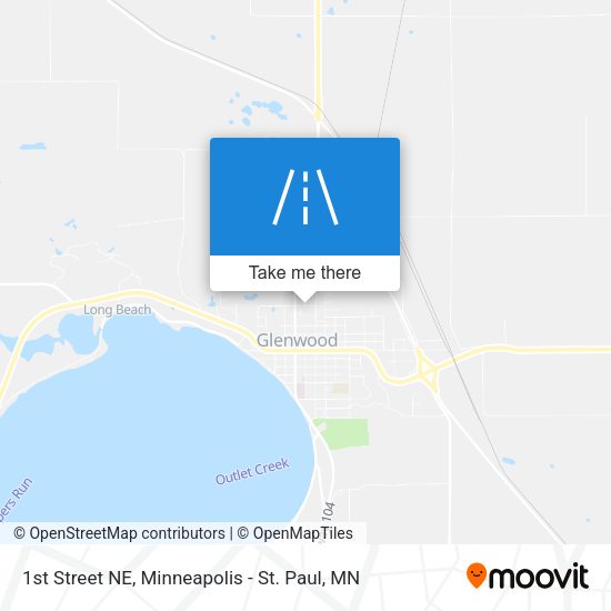 1st Street NE map