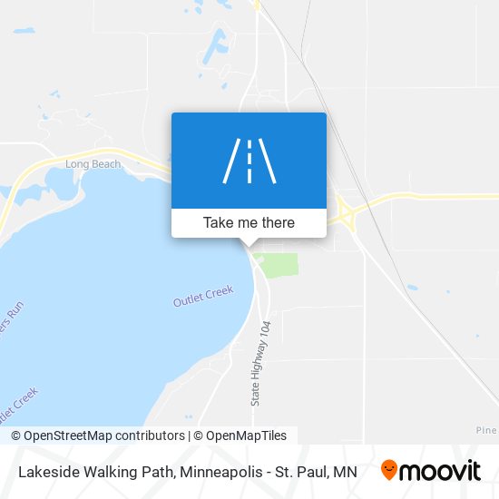 Lakeside Walking Path map