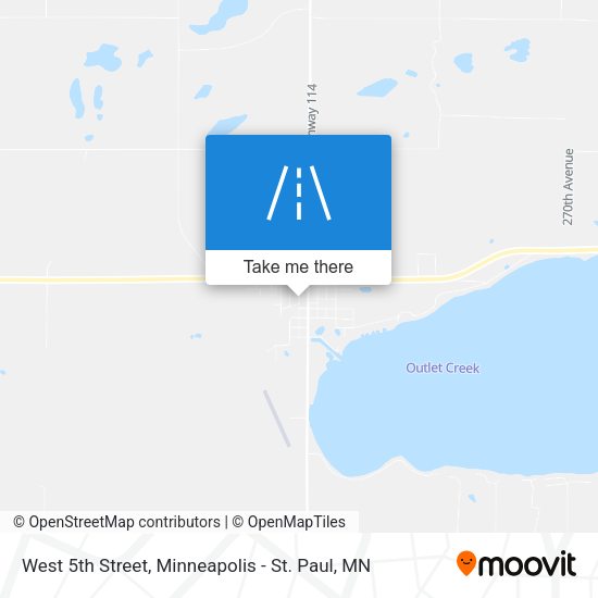 Mapa de West 5th Street