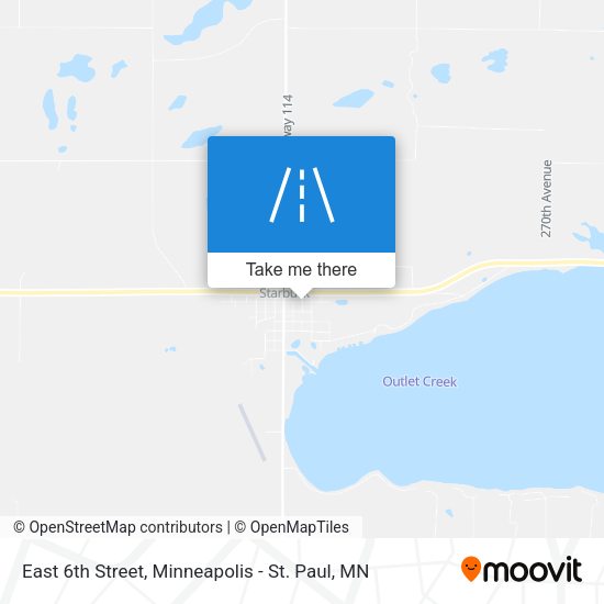 East 6th Street map