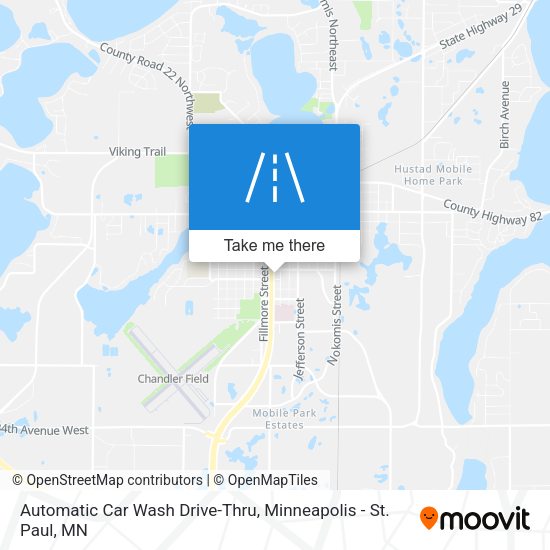 Mapa de Automatic Car Wash Drive-Thru
