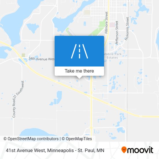 41st Avenue West map