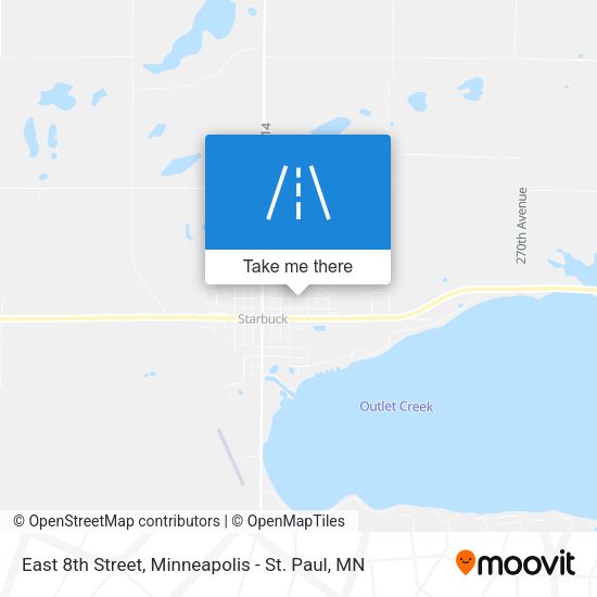 Mapa de East 8th Street