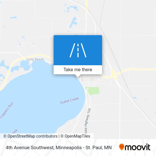 4th Avenue Southwest map