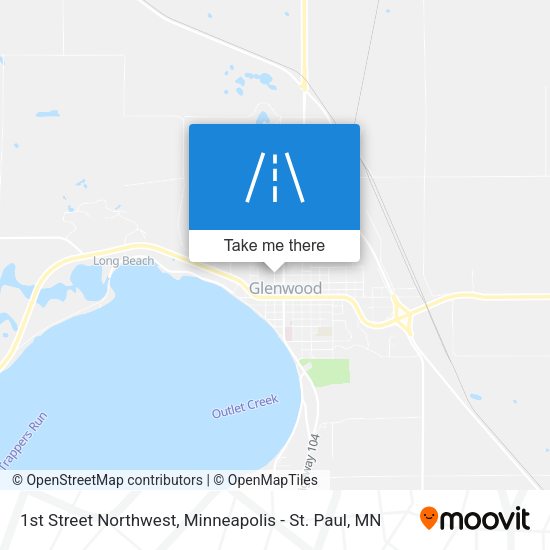 1st Street Northwest map